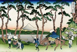 Travellers at Hodogaya on the Tokaido Road