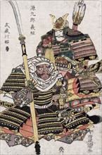 Samurai warriors Genkuro Yoshitsune and Musashibo Benkei