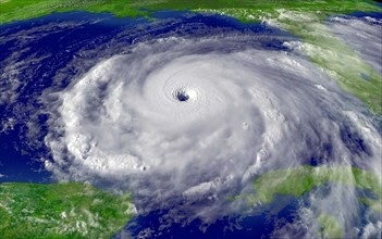 Satellite photograph of Hurricane Rita