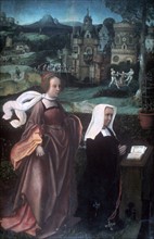 Wife of Donor of St Nicholas with St Godelina'