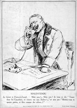 Cartoon of Wilhelm II, German Emperor