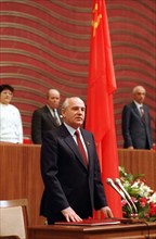 Le Président Michael Gorbachev de l'URSS