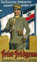 Affiche d'un officier de l'Armée allemande