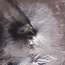 Satellite image of eruption of Kliuchevskoi