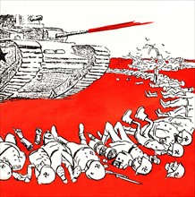Seconde guerre mondiale : caricature russe