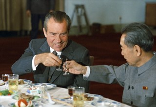 Richard Nixon and Zhou Enlai