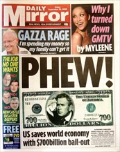 Front page of "The Mirror"
