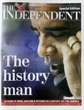 Première page de "The Independent"