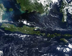 Image satellite de l'Indonésie
