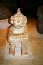 Seated sandstone figure of Mictlantecuhtli - AD 1325-1521