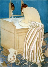 Cassatt, Woman Bathing