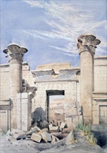 Weston, Entrée du temple Ramsès III