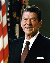 Portrait officiel du président Ronald Reagan