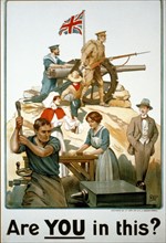 Baden-Powell, Affiche britannique de la Première Guerre Mondiale
