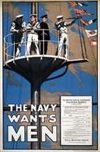 Affiche de recrutement pour la Marine Royale du Canada