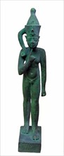 Bronze figure of a Pharaoh