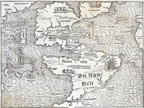Map of the New World by Sebastian Munster