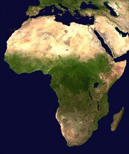 Composite satellite image of the continent of Africa