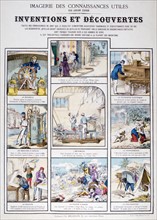 Mid-19th century Illustrations of  Inventions and Discoveries