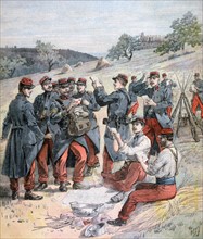 French army on Autumn manoeuvres