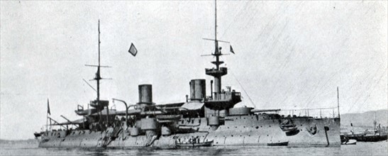 French Navy pre-dreadnought battleship 'Bouvet'