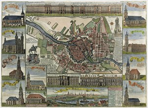 Map of Berlin in the late 17th century