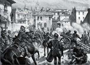 Attack on the uprising at Segovia 1521