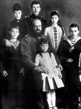Tsar Alexander III and Empress Marie fedorovna of Russia with their children