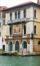 Pallazio along the frontage of the Grand Canal in Venice