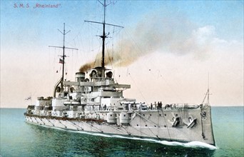 German Nassau class battleship SMS 'Rheinland'