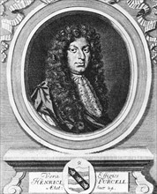 Portrait of the English composer Henry Purcell  1659  - 1695