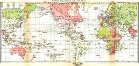 Map of the British Empire 19th Century
