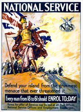 First World War British recruitment poster, circa 1915