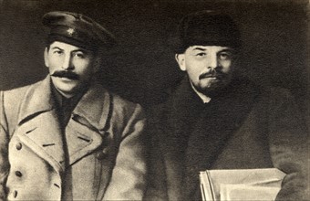 Vladimir Lenin and Joseph Stalin together