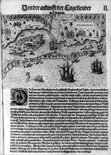 The Colony of Virginia depicted in a book with Map