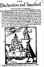Woodcut from a Diggers document by William Everard