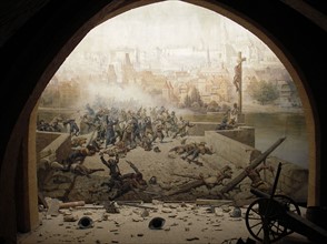 Battle on Charles Bridge in Prague in 1648