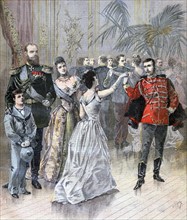 Tsar Alexander III with the Tsarina and Tsarevich
