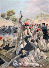 Revolt of Anarchist prisoners on prison Island of Salut, Cayenne, 1894