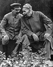 Stalin with Maxim Gorky