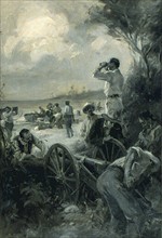Scene during Spanish American War 1898