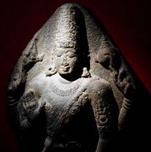 Granite statue of hindu god Vishnu