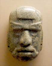 Jade mask of an anthropomorphic god