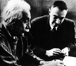 Albert Einstein and Robert Oppenheimer