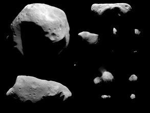 All of the asteroids and comets visited by spacecraft