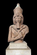 Bust of a granite statue of Ramesses IIFrom Aswan