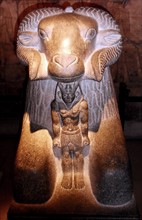 Granite statue of Amun