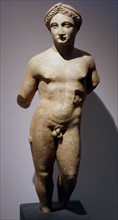 Statue of a naked youth
