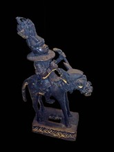 Horseman figure made of bronze