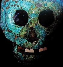 Turquoise mosaic mask AD 1400-1521